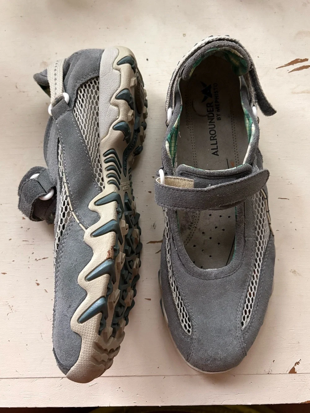 Blue and grey Allrounder by Mephisto Niro sneakers